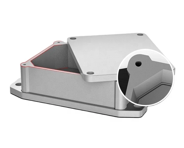 Изготовленный На Заказ ip68 ip65 Алюминиевый Металл для электронного оборудования инвертор Взрывозащищенная распределительная коробка прозрачный маленький водонепроницаемый корпус