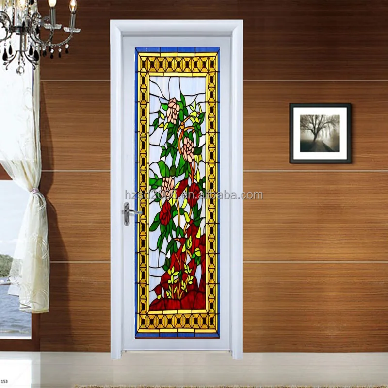 Flora Design Stained Glass Windows for Church and Buildings | Custom Tiffany Stained Glass Window  Door And Ceiling