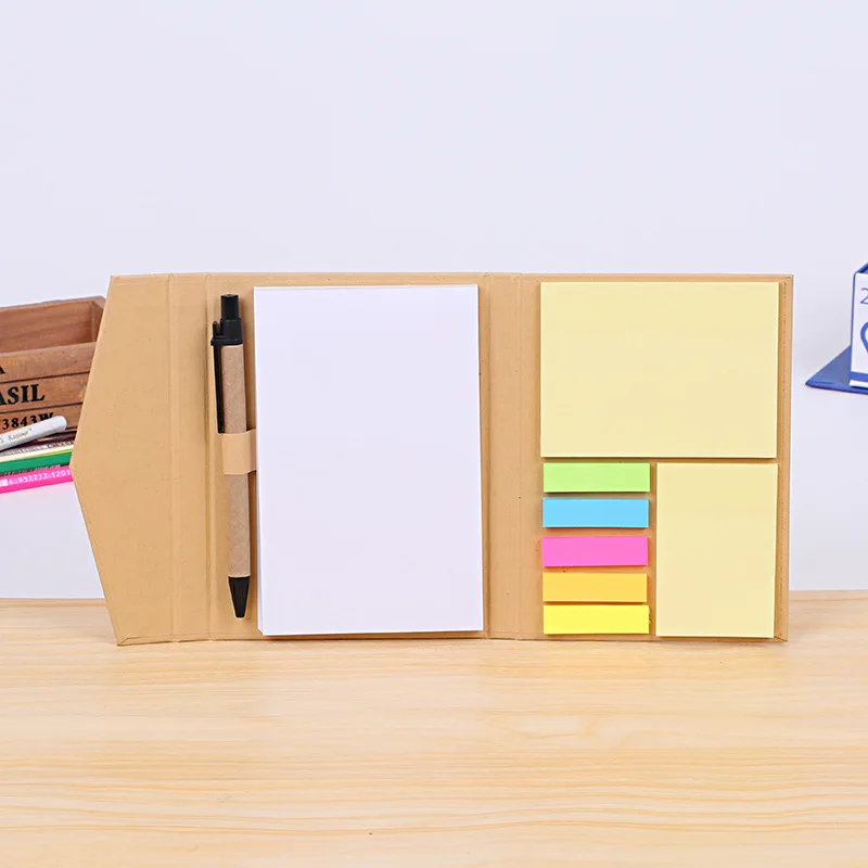 New envelope Kraft Paper Memo Notebook Insertion Pen Stationery Convenience Sticker Customization Notepad