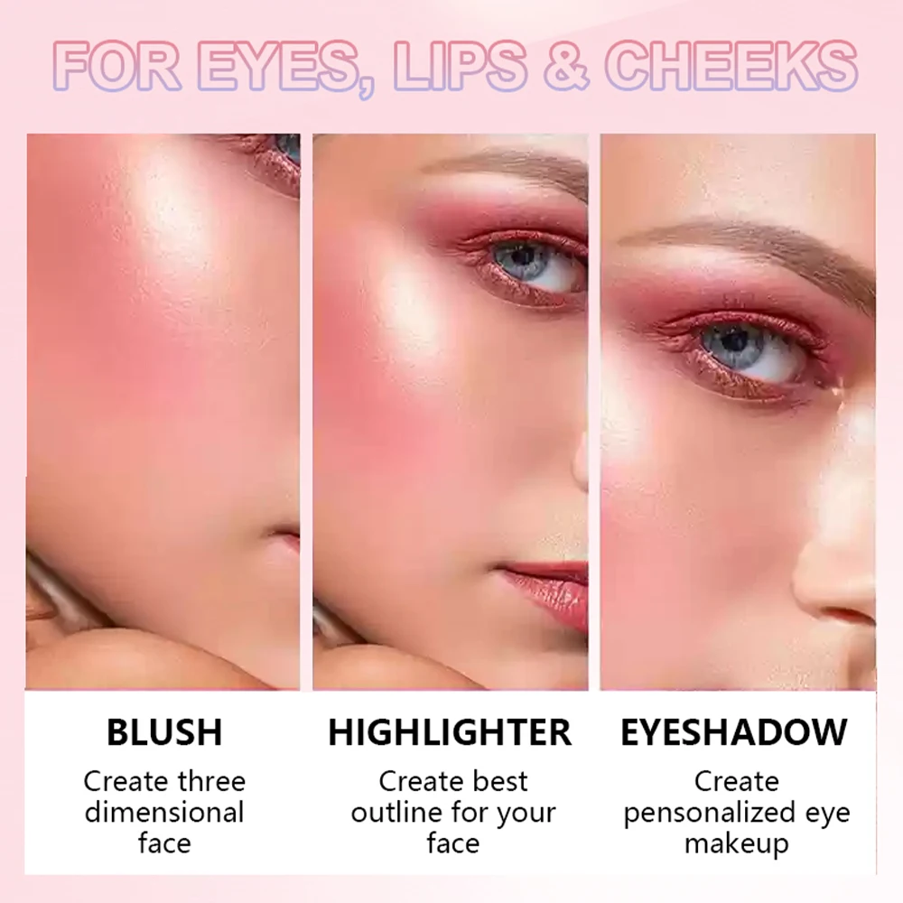 Custom private label brands soft matte blush pen lightweight korean jelly cream blusher sticks for cheeks beauty makeup