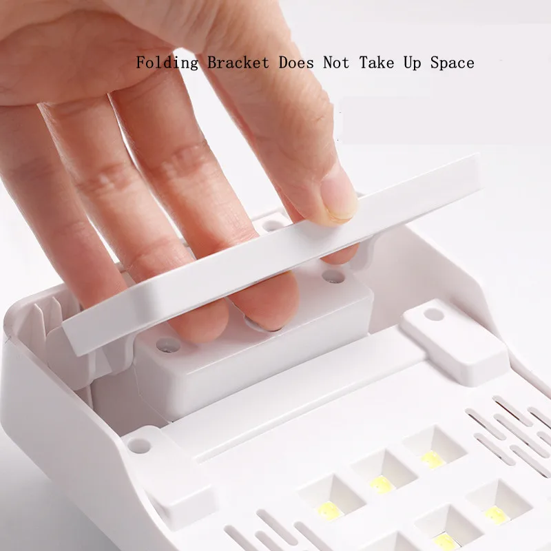 24LED Nail Dryer Lamp 72w All Gel Polish   2 in 1 Foldable Nail Hand Pillow Dryer Manicure Lamp Equipment Rest Stand