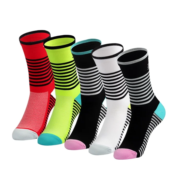 No pilling custom design crew athletic bike compression men running cycling socks