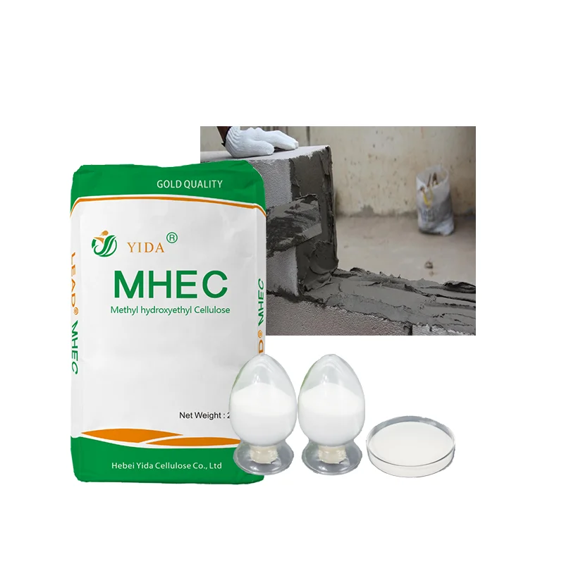 Gypsum based mortar viscosity build up by MHEC from Hebei Yida with smooth workability high water retention without stickness
