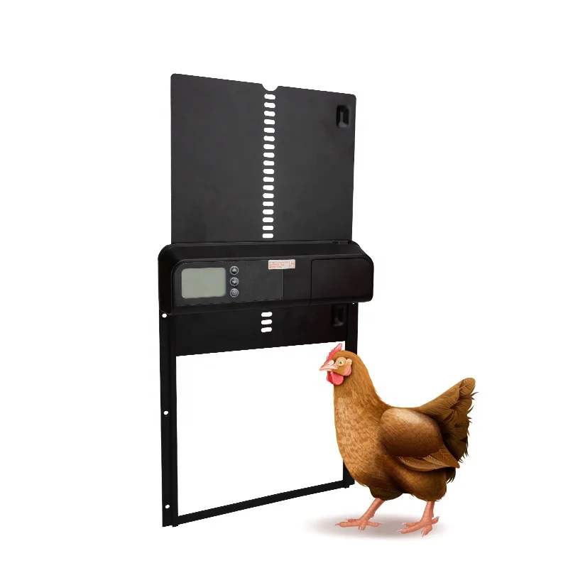 Lydite Automatic Chicken Coop Door Opener Solar Powered Auto Chicken Coop Door With Intelligent Obstacle Sensors