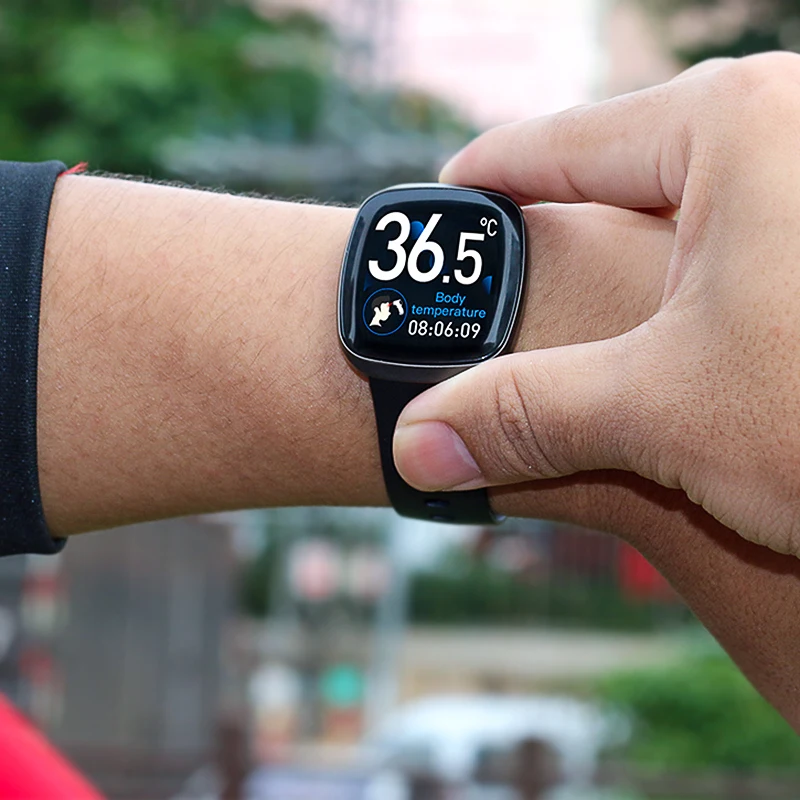 Смарт-браслет T8 сенсорный экран 1 3 дюйма BT 4 0 температура корпуса Android IOS