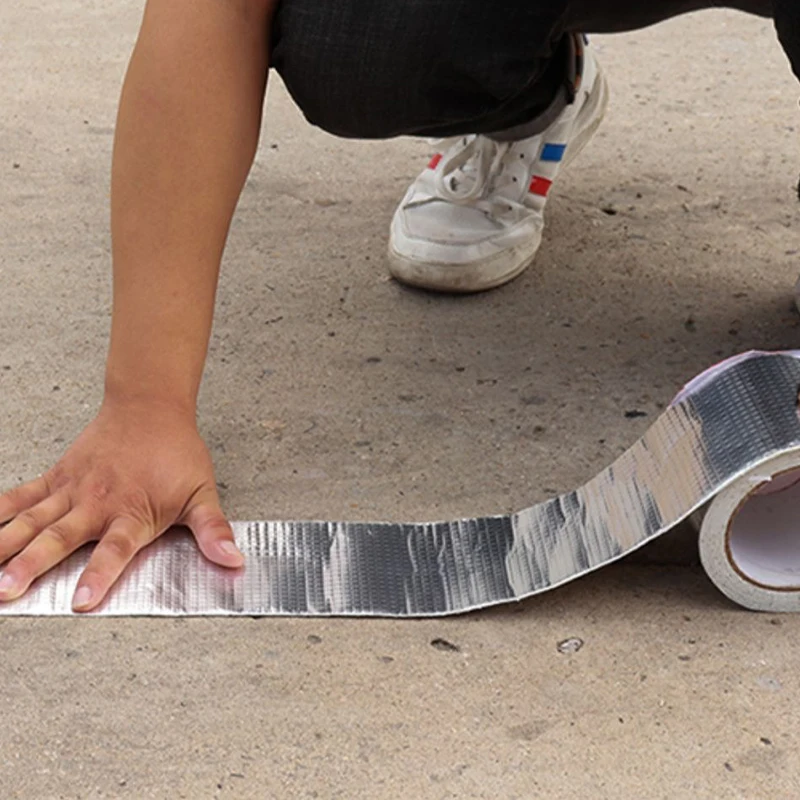 Super Waterproof Butyl Rubber Aluminium Foil Tape Strong Adhesive Butyl Repair Tape Roof Wall butyl sealant tape