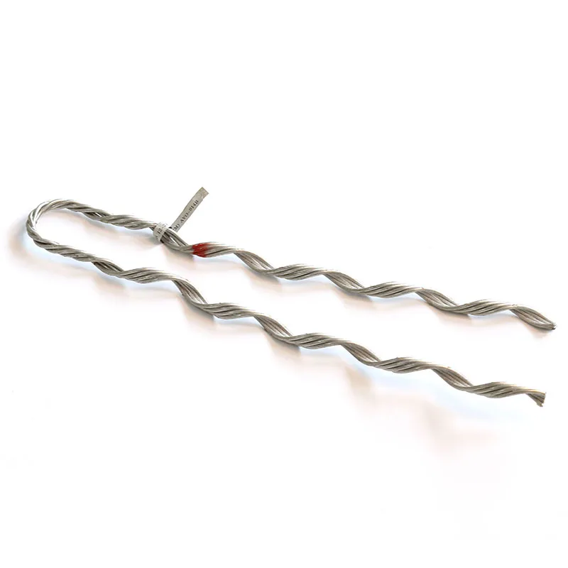 Wholesale 1/7 galvanized steel wire 50mm line supporting Preformed armor rods Guy Grip Dead End for ADSS / OPGW