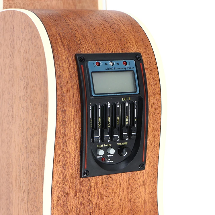 LC-5 Guitar Music Instrument Cheap Five Band LED Acoustic Guitar EQ Pickups eq