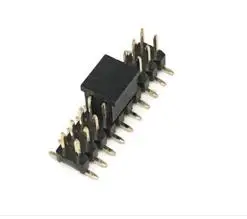 
PCB gold-plated 2.54mm pitch dual row pin header 