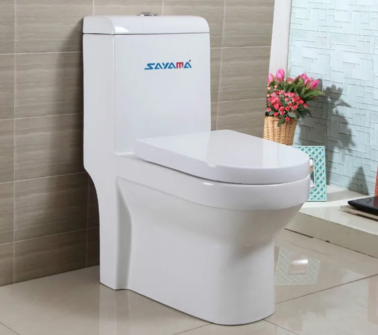 
Elegant-design Washdown ceramic white one-piece porcelain toilet design 