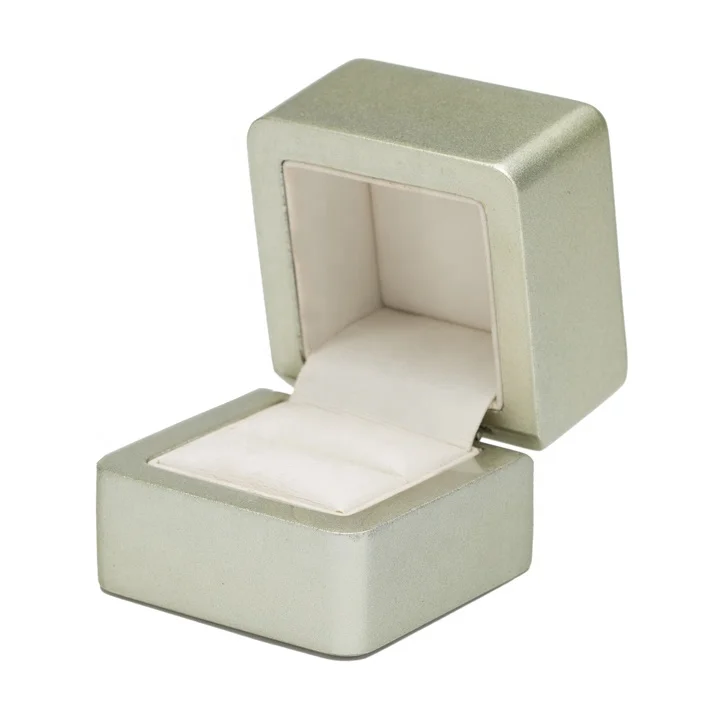 Высококачественная цветная деревянная коробка для сережек и колец под заказ