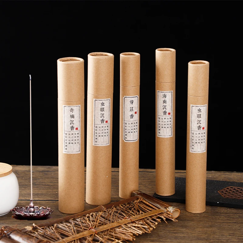 factory outlet 100% natural treatment Agarwood stick to soothe the spirit, move qi and help sleep oud incense oud stick