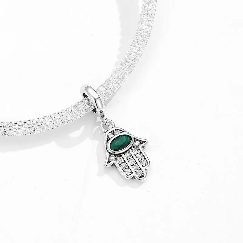 Fine Jewelry 925 Sterling Silver Bracelet Zircon Charm Designer Charm DIY Bracelet Jewelry Making