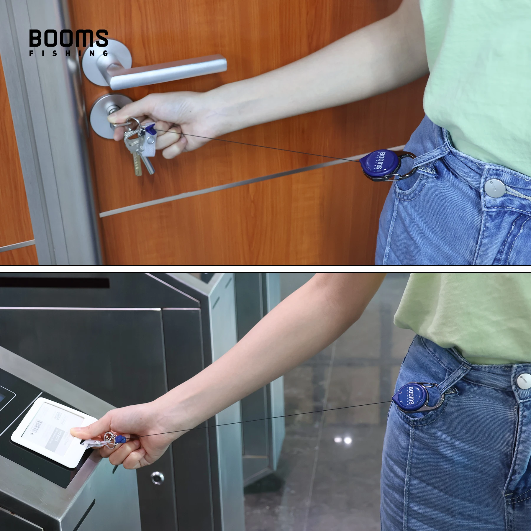 Retractor Keychain 4.1in Retractable Reel Badge Holder Tool Key Ring Horseshoe Buckle ID Badge Clasp RG1 Tether 3 PCS in Pack