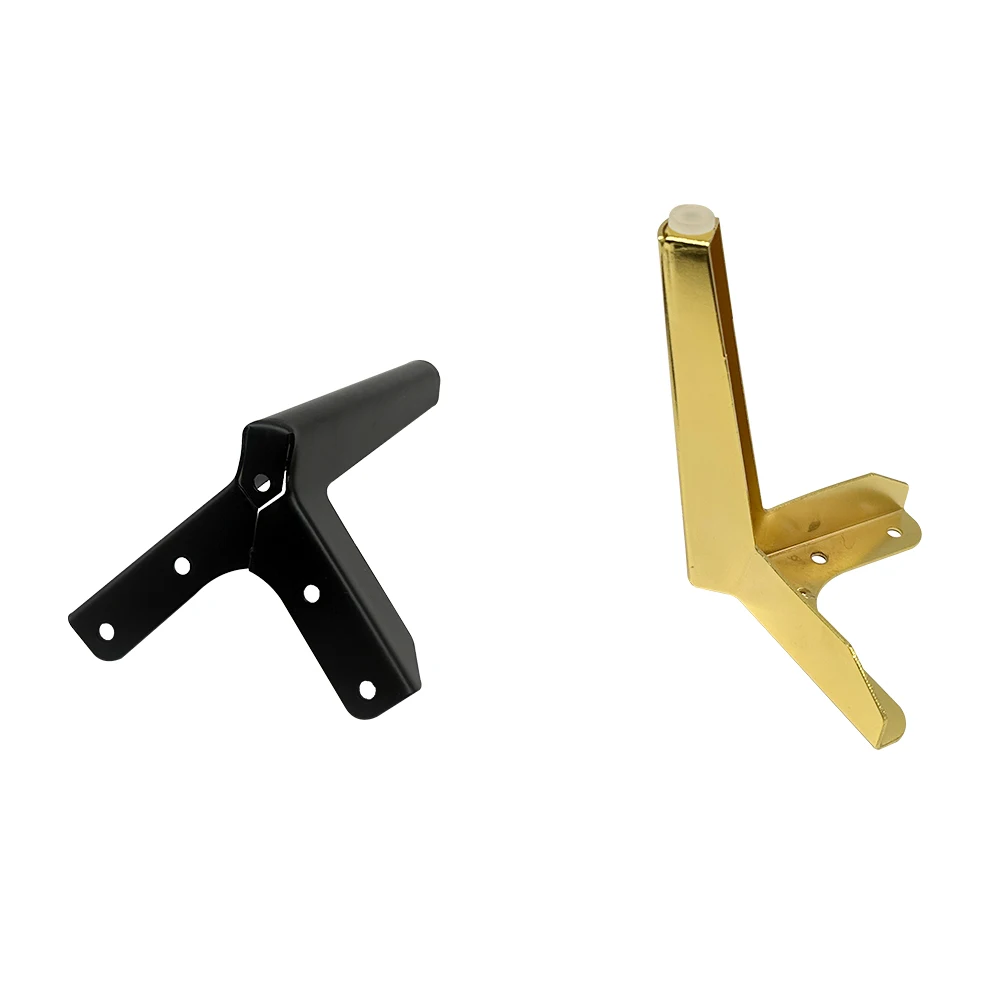 Pinlong Gold Cabinet Base Leg Table Bed bedside Furniture Feet  Desk Couch Leg Iron Furniture Sofa Support Legs