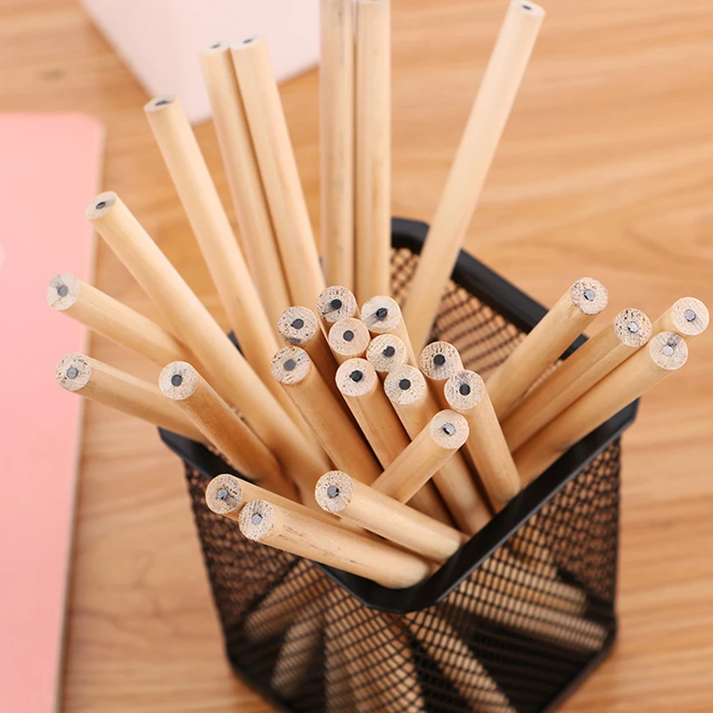Wholesale Wood Pencil Custom Drawing Sketch 17cm HB 2B 2H Lead Hexagonal round Triangle Design for Back to School