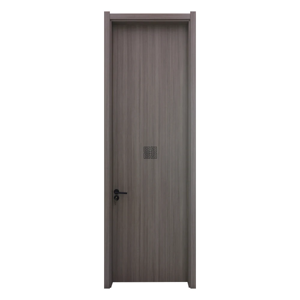 Waterproof Interior White Bedroom WPC Door PVC Wooden Door Design With Door Frame For direct sales china wholesale