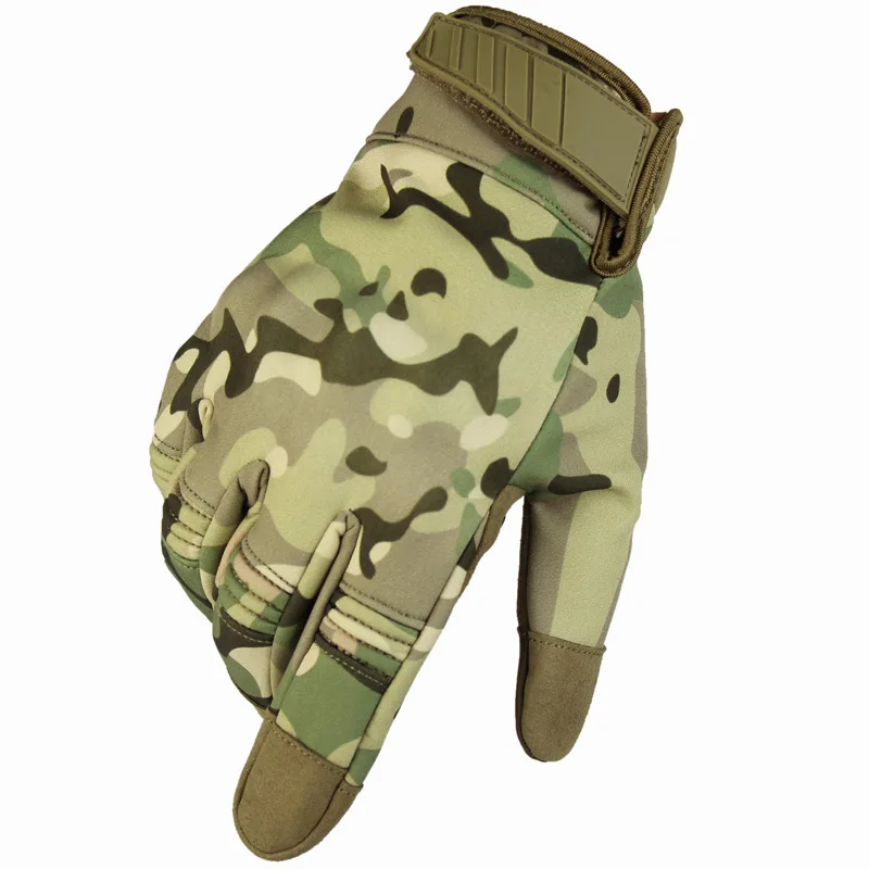 New outdoor tactics touch-screen gloves motorcycle riding autumn and winter warm waterproof camouflage sports gloves