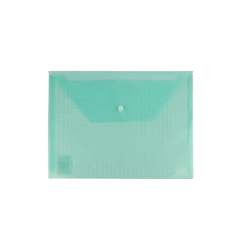 Customized A4 pp document envelope carrying file bag with button