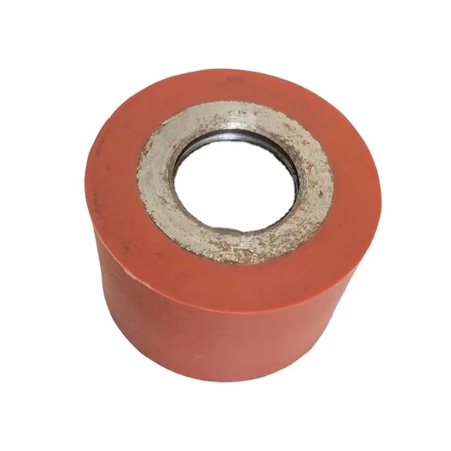 OEM Customize color vulcanized silicone coated rubber conveyor rollers