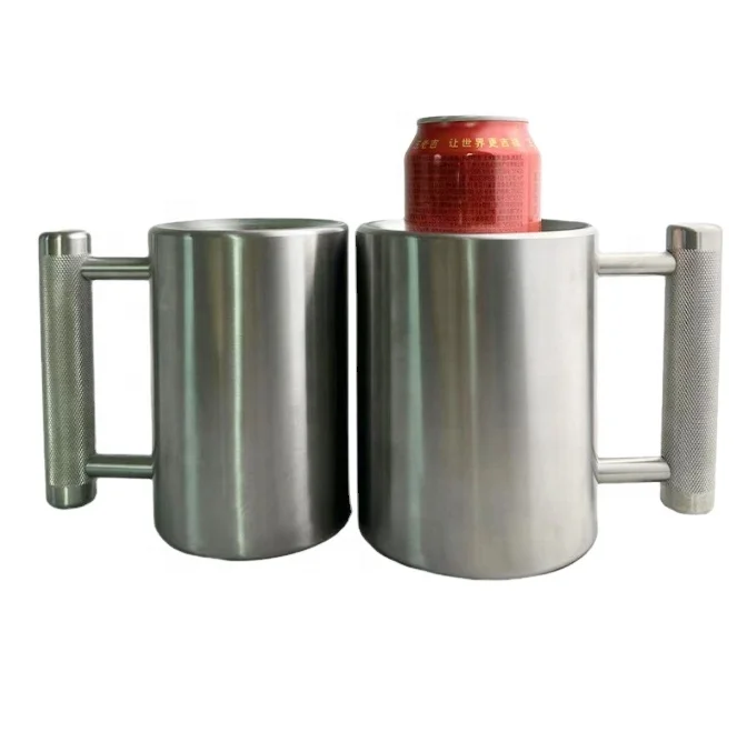 League-Sport Overweight Sports Water Cup Heavy Coffee Mug 8kg 300ml Gym 304 Stainless Steel Dumbell Heavy Mug