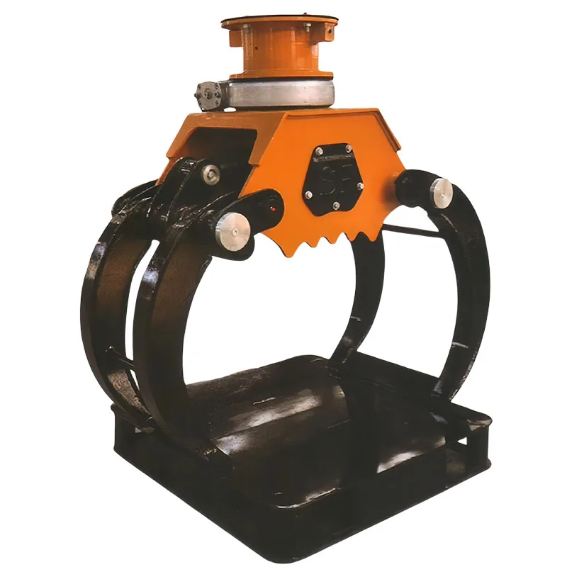 360 Degree Hydraulic Rotating Grab Log Grab Wood Clamp Mechanical Accessories  for Doosan Volvo Hitachi Cat  Excavators