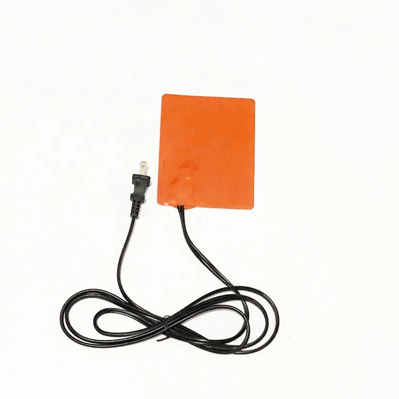 Silicone rubber hot pad or ring car heater with thermostat induction welding heating element