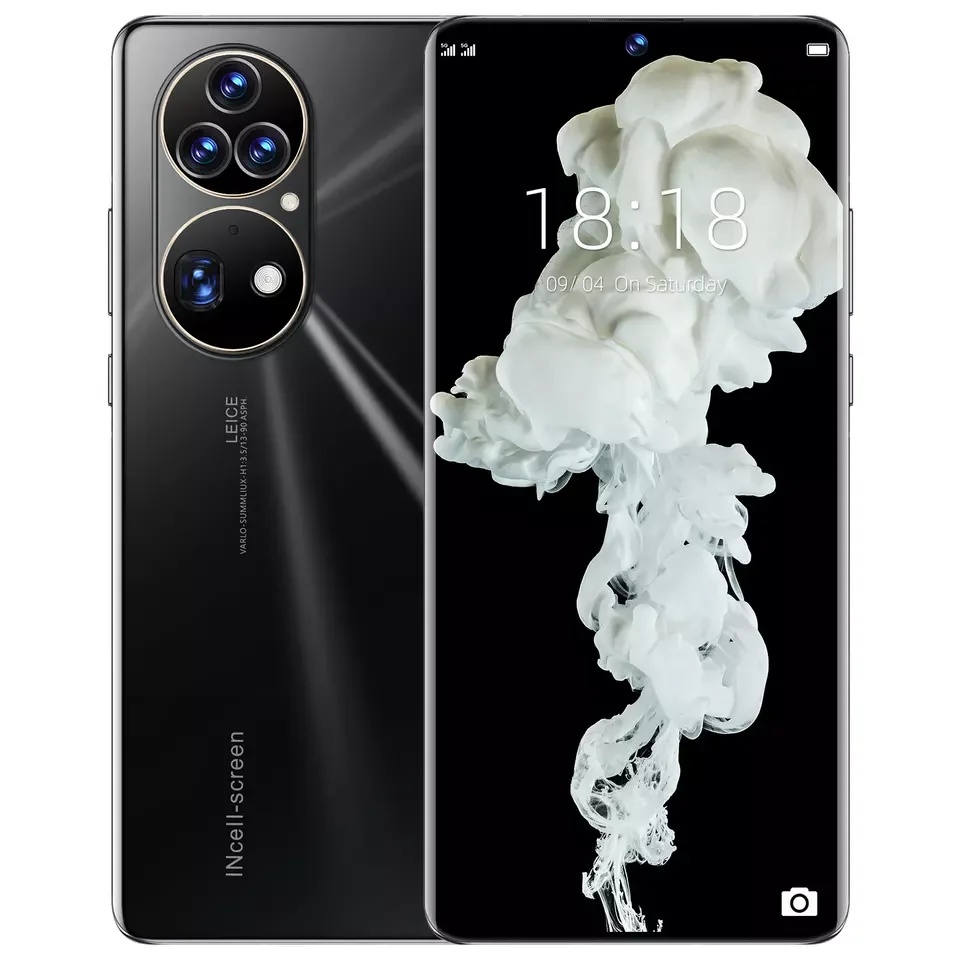 Factory price mobile phones  P50 Pro 7.3 Inch Face ID 16GB+1TB Android 12.0 Cheap Smart Phone