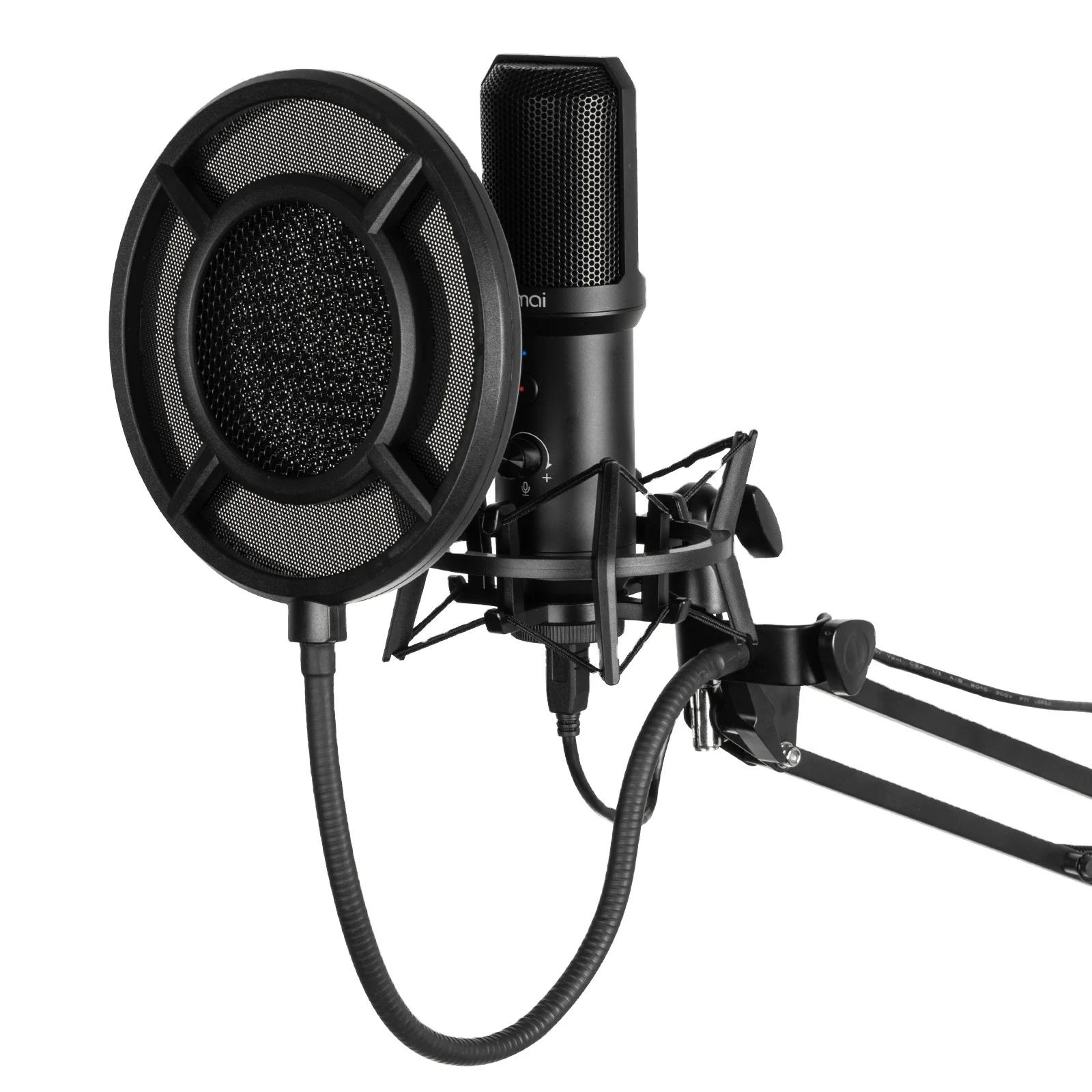 Проводной конденсаторный микрофон для прямой трансляции студийный Держатель