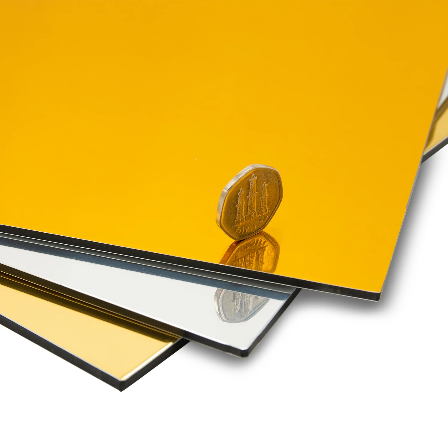 Brushed wooden Mirror Aluminum sheet Composite Panel for Building materials outdoor exterior