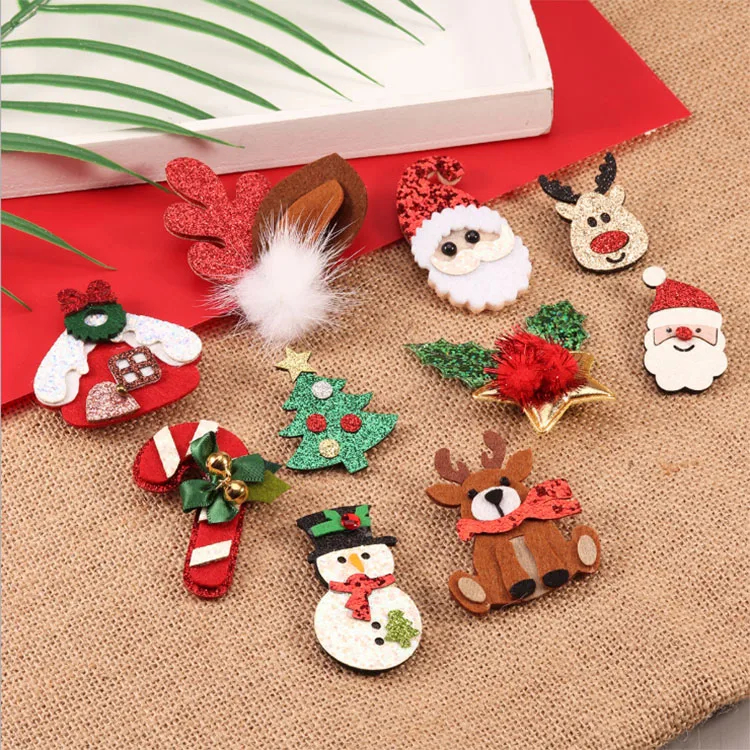 Лидер продаж, модная булавка Kanlong в виде дерева для рождественских праздников, красные детские подарки, декоративная брошь из войлока на Рождество