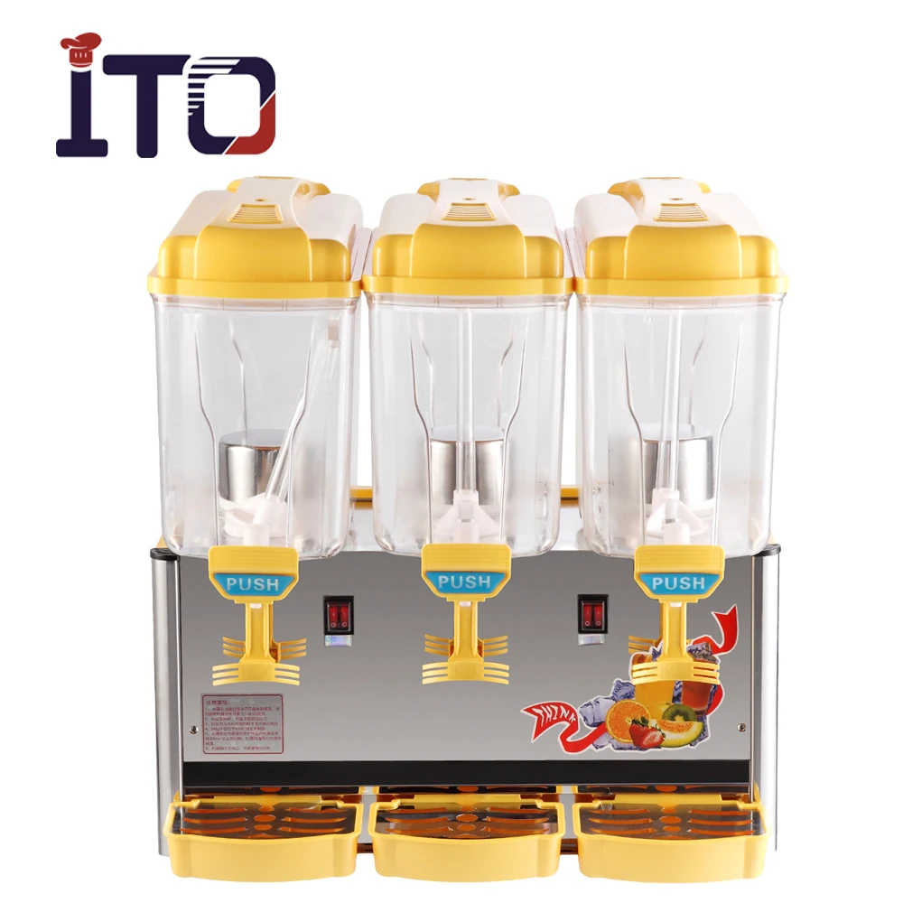 3Tanks/4Tanks Cool Fruit Juice Drink Dispenser Commercial Portable Beverage Machine