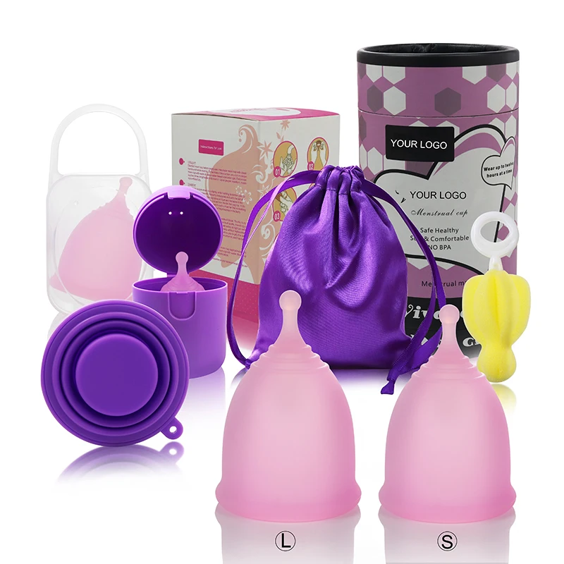 Factory Price Custom Color OEM ODM Menstrual Cups Medical Grade Silicone Organic Diva Period Cup Disk Sterilizer Menstrual Cup
