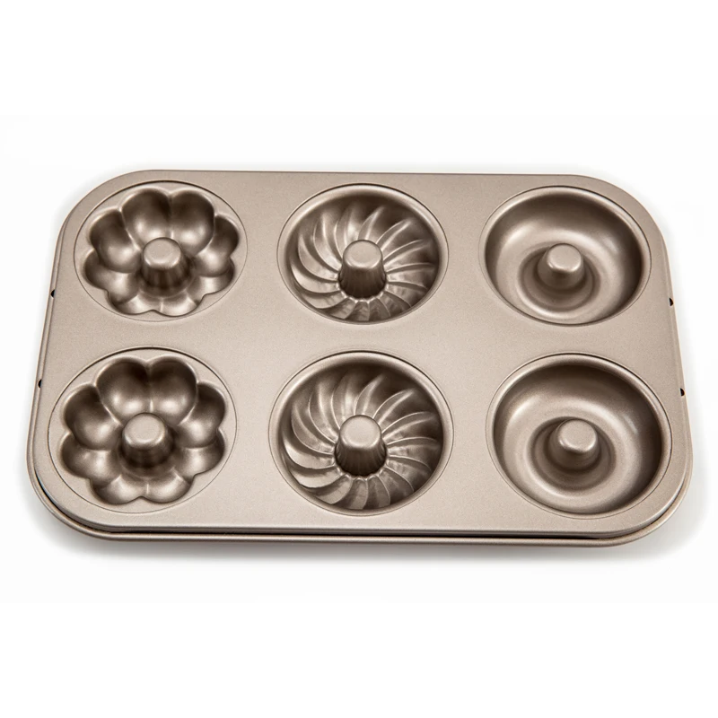 hgh-quality non-stick baking pan perfect for brownies cakes and biscuits 6 and 12 consecutive cups