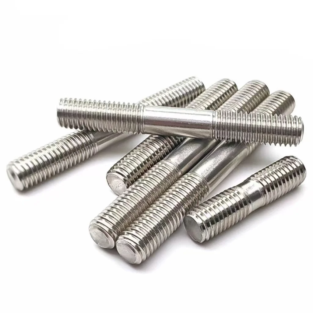 A2 A4 Double End Studs Clamping Type Product Grade B Stainless Steel Double End Studs