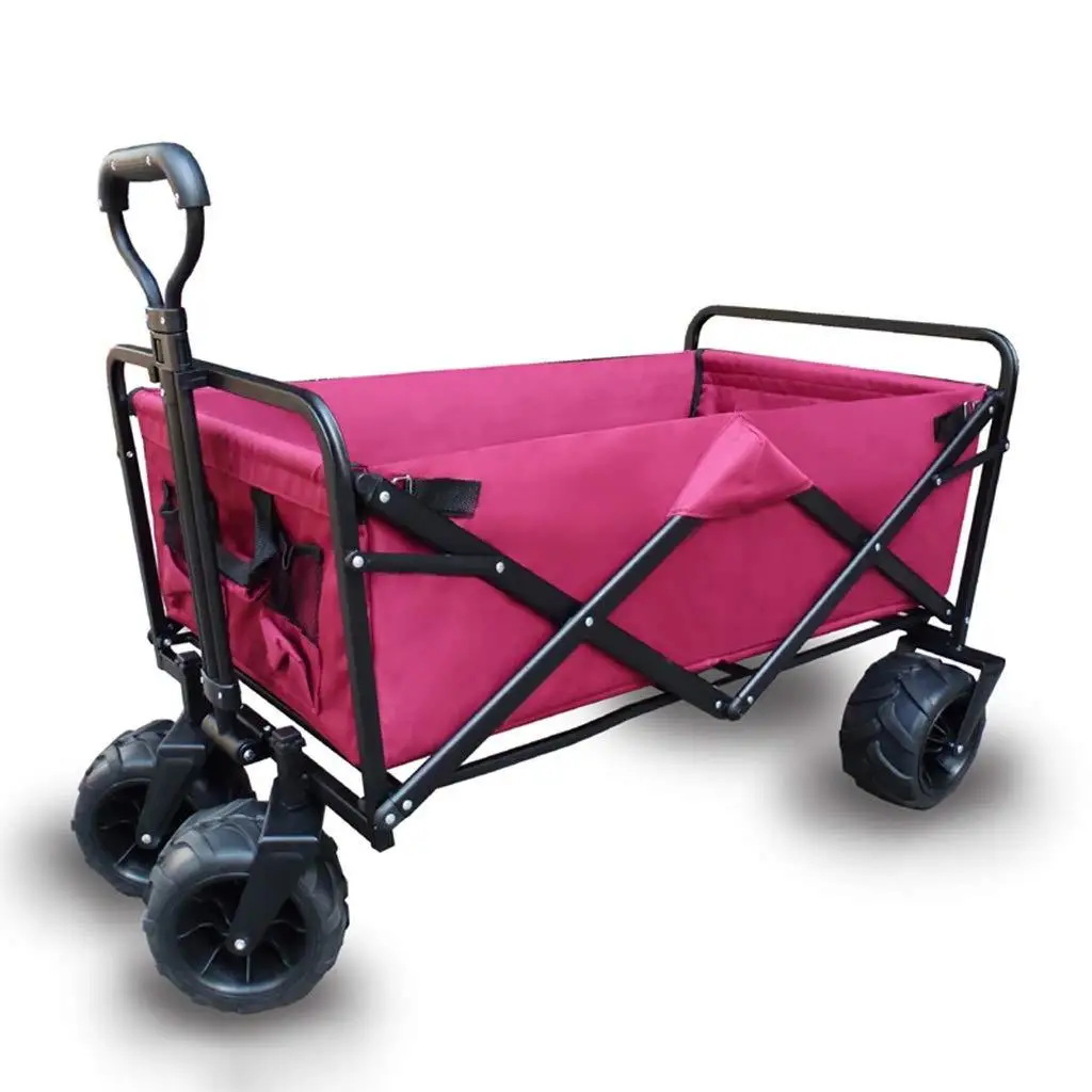 Wholesale camping wagon camping cart outdoor foldable camping cart beach wagon cart