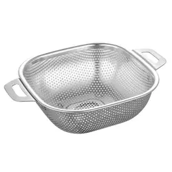 Square Shape Stainless Steel Strainer Food Strainer Vegetable Colander