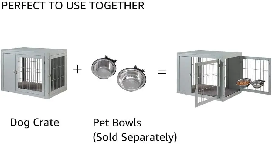 Furniture Dog Crate Indoor Puppy Kennel pet cage Modern Decorative Wood Pet House Dog Cage End Side Table Nightstand