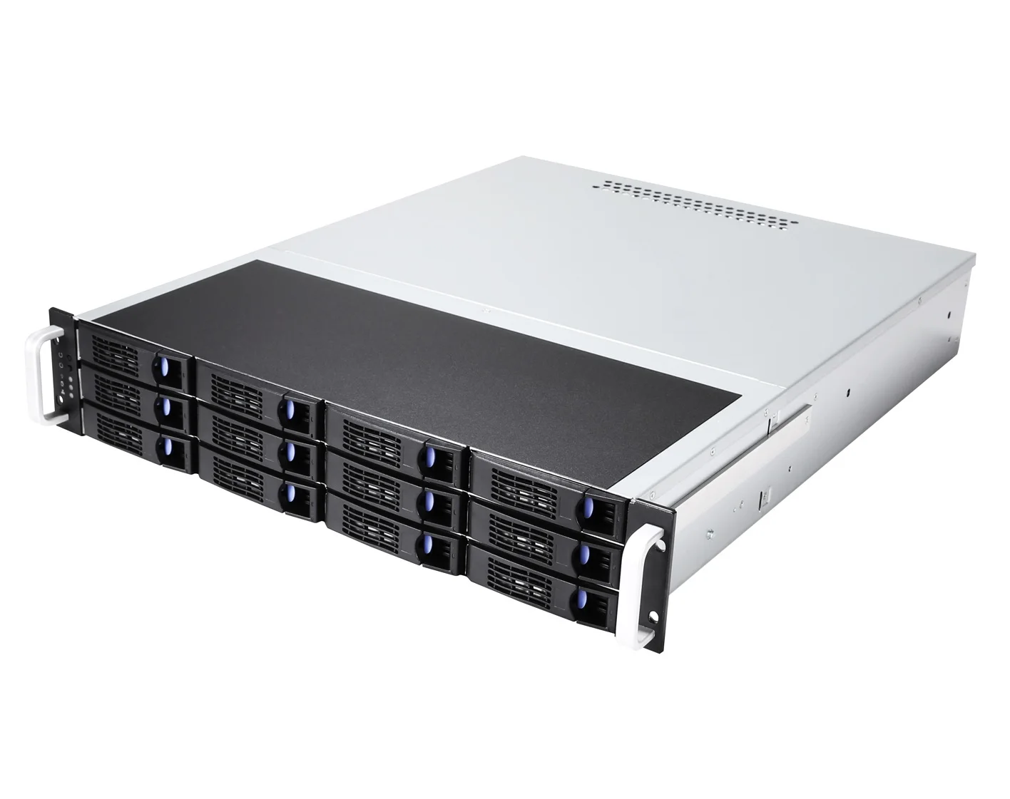 DAOHE S1012 19 дюймов 12 отсеков Горячая замена короткий глубокий корпус сервера поддержка 2u избыточный источник питания