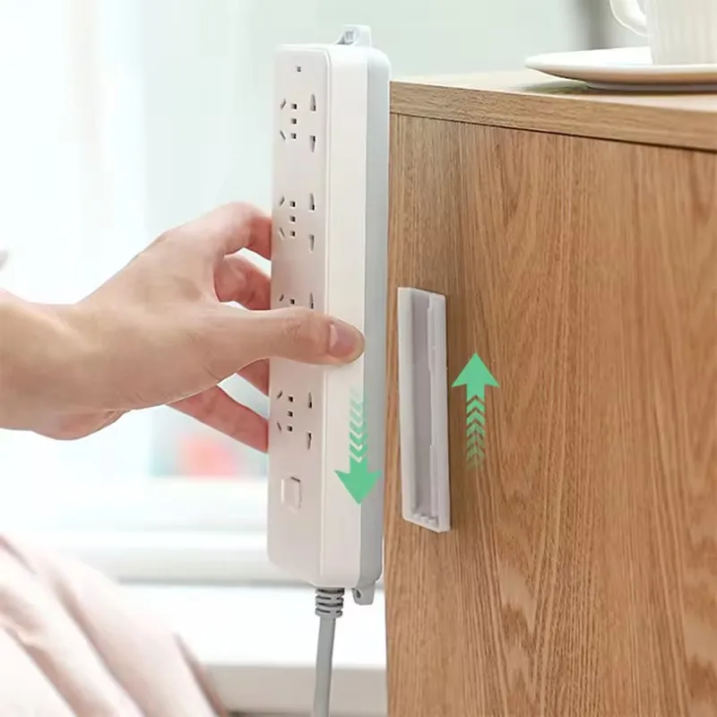 Wholesale Novelty Hook Self-Adhesive Mobile Plug-in Switch Socket Fixer Holder Bracket Stand for Shelf Use