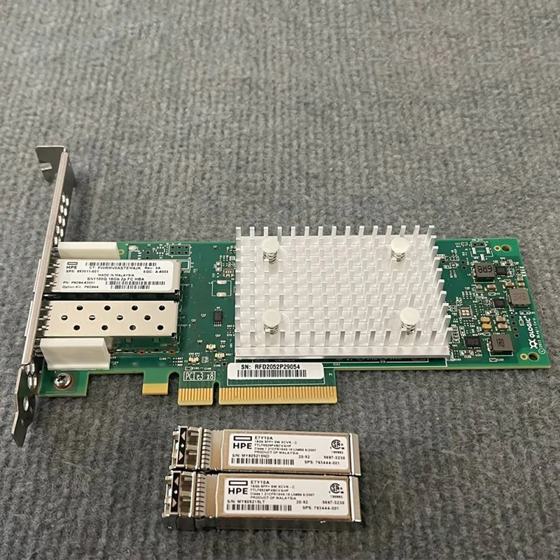 HPE StoreFabric P9D94A SN1100Q 16Gb Dual Port PCIe3 Fibre Channel HBA Brand New in Factory Sealed Box