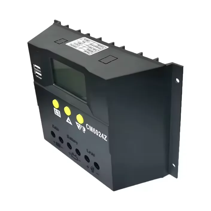 50A 60A Auto Solar Charge Controller 12V 24V 48V Solar Panel Controller Intelligent Regulator with Dual USB Port