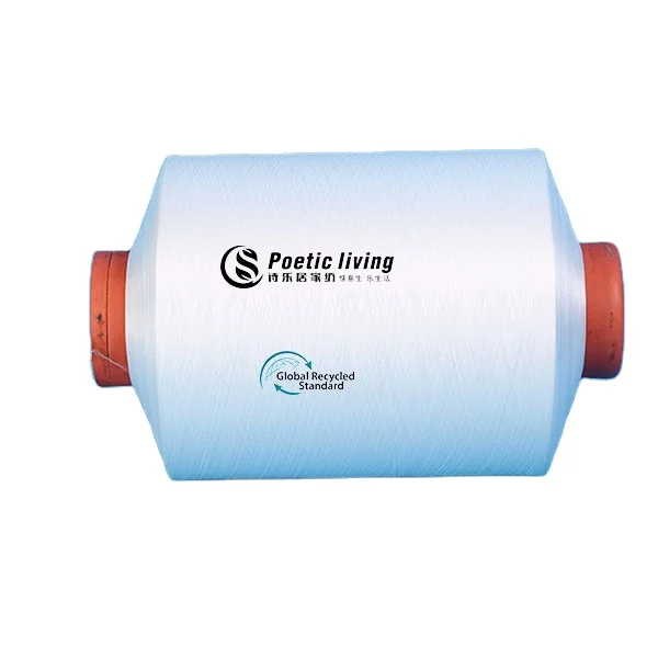 GRS Certificated 840D-3000D  IDY High Strength Recycled Polyester Filament Yarn For industrial