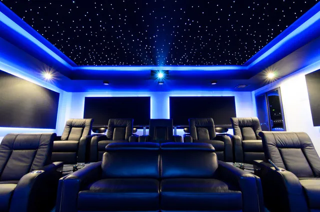 Hotel lobby interior fiber optic RGB lighting starry star ceiling panel for cinema roof ceiling decoration