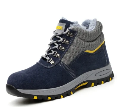 Zapatos de seguridadnew модные сталь носочная часть выдерживает максимальную нагрузку для промышленности защитная обувь из натуральной