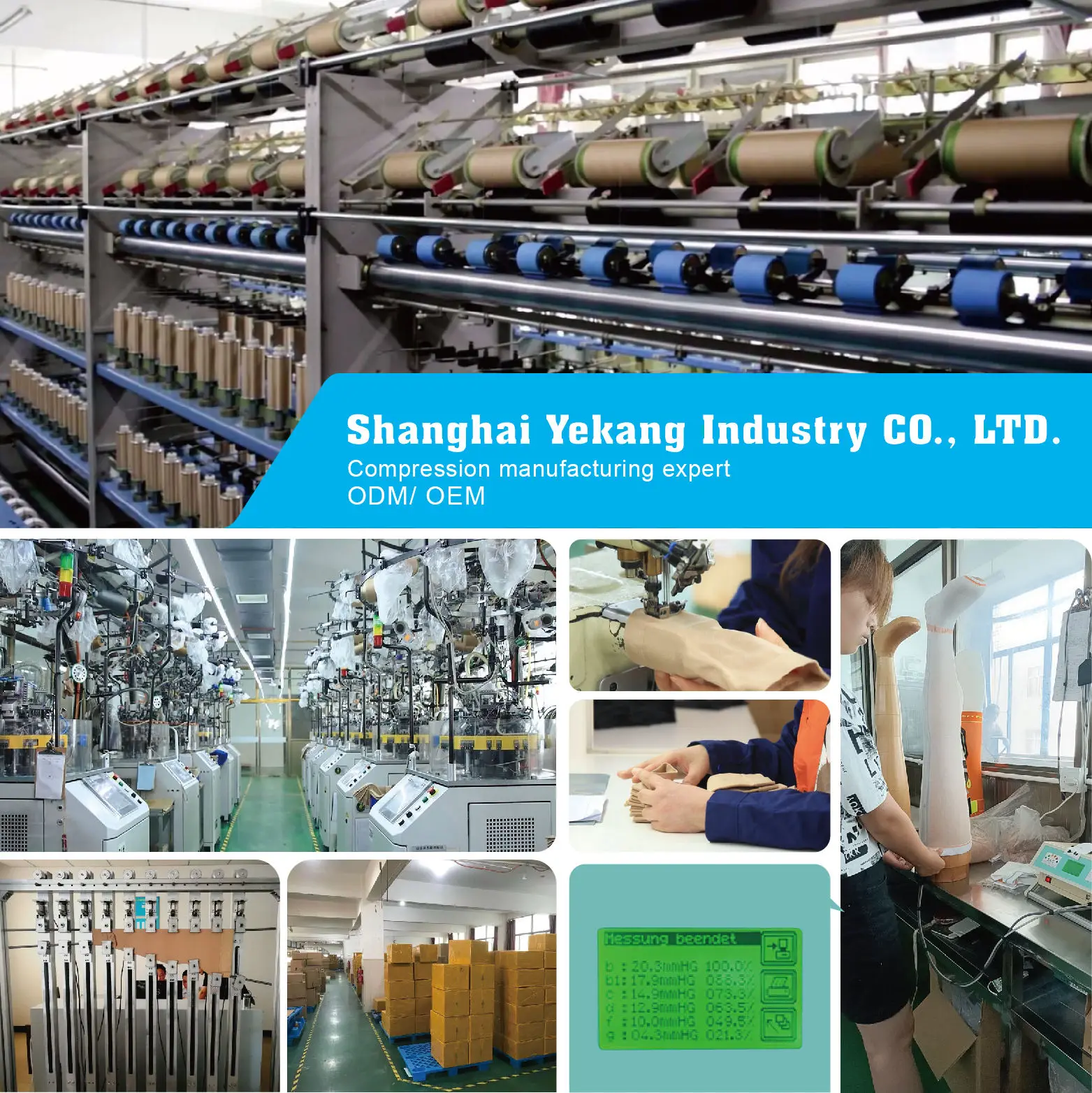 ITALY Machine High Quality Anti Embolism White Nylon  Compression Mid-tube socks 15-20 mmHg