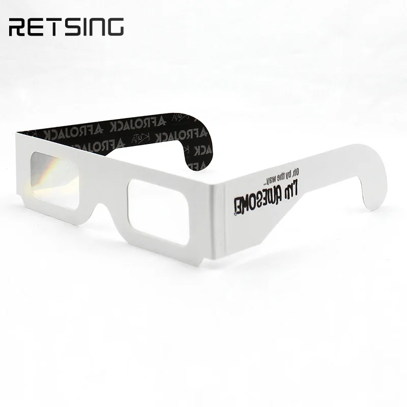 Chromadepth 3d Glasses Spectrum Separated Watching Movie Paper Glasses