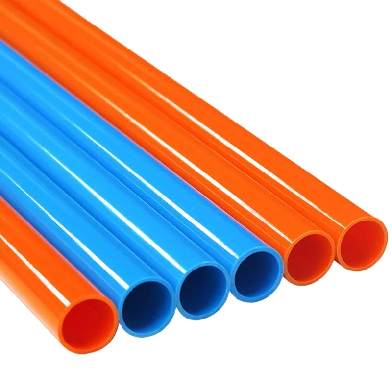 
16mm 25mm 20mm White Orange UPVC / PVC Manufacturer china underground color cable protection pvc plastic power pipe 
