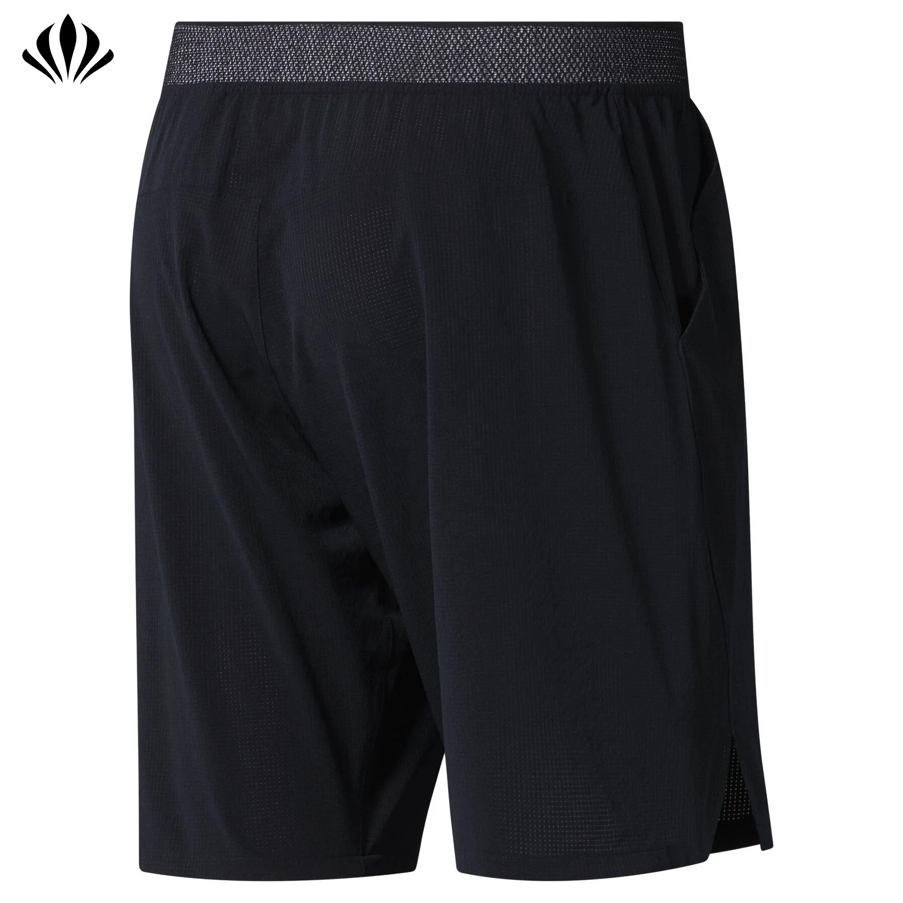 
Wholesale custom Training and Running shorts men knit waistband cross fit shorts Nylon Spandex gym workout shorts 