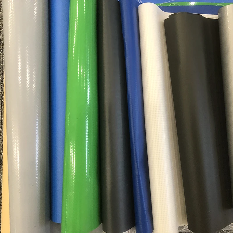 Heavy duty waterproof 550gsm pvc tarpaulin fire resistant tear resistance pvc fabric for lumber tarp